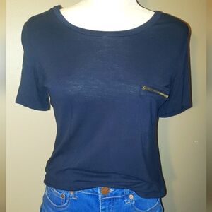 Navy Cotton Top, Small
